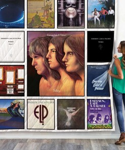 Emerson Lake And Palmer Quilt Blanket for Progressive Rock Fans