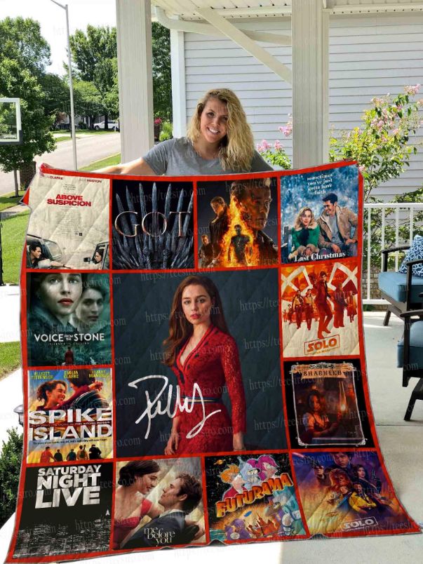 Emilia Clarke Collection Quilt Blanket for Game of Thrones Fans