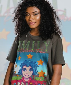 Emily Movie Fans Gifts T-Shirt - Stardew Valley Character Tee
