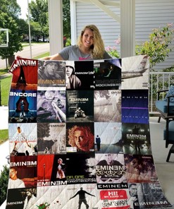 Eminem Albums For Fans Collection - Get Your Set Of Eminem Albums In This Soft Quilt Bedding Set For Fans