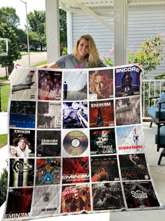 Eminem Collection Rap Music Quilt Bedding Set for Music Lovers