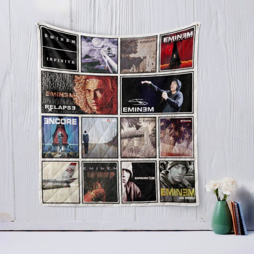 Eminem Hiphop Rap Quilt Bedding Set - Get your groove on with this Eminem quilt bedding set