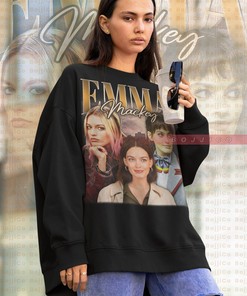 Emma Mackey Homage Shirt - RETRO EMMA MACKEY Sweatshirt, Vintage Emma Mackey Retro 90s Sweater for Movie Fans