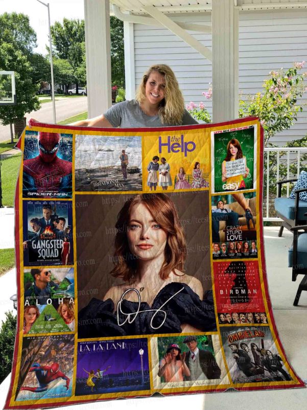 Emma Stone Collection Quilt Bedding Set with Name