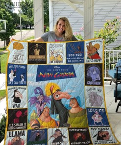 Emperor's New Groove Combined Collection Quilt Blanket - A Hilarious Disney Classic for Fans