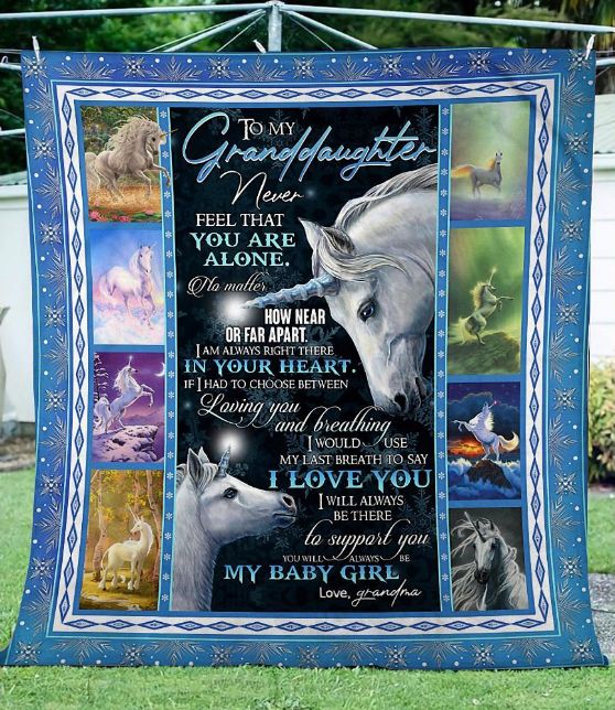 Enchanting Unicorn Quilt Bedding Set for Granddaughter