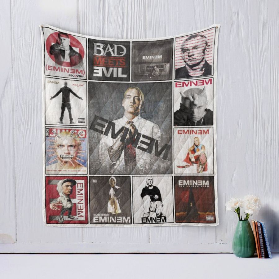 Encore Eminem Style Quilt Blanket - Warm and Comfortable Blanket for Music Fans