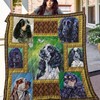 English Cocker Spaniel Printed Quilt Bedding Set for Dog Lovers