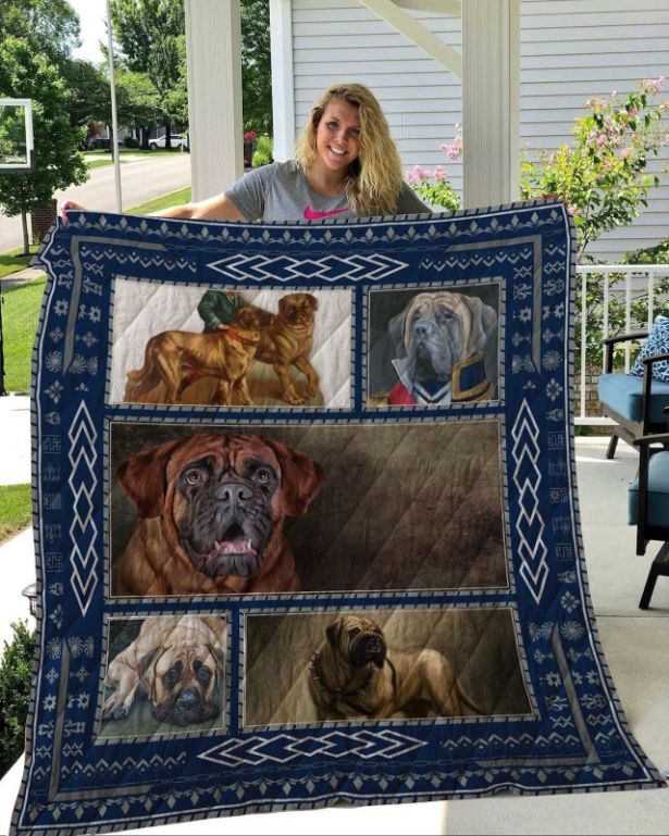 English Mastiff Quilt Blanket - Dog Lover's Dream Bedding