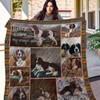 English Springer Spaniel Collection Quilt Blanket - Personalized Gift for Dog Lovers