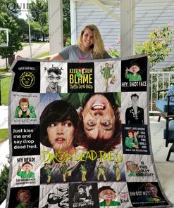 Enjoy Childhood Memories with Drop Dead Fred Quilt Blanket