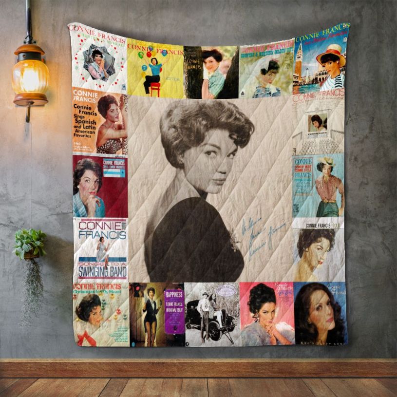 Enjoy Conine Francis Style Three Album Quilt Blanket for Music Lovers
