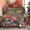 Enjoy the Doggone Christmas with this Fleece Quilt Blanket - Perfect for Dog Lovers