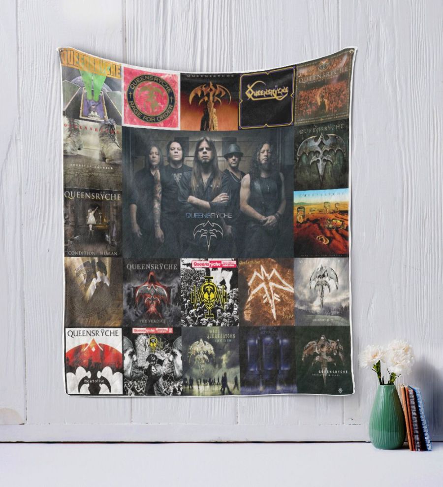 Enjoy the music with this Queensrche Quilt Bedding Set