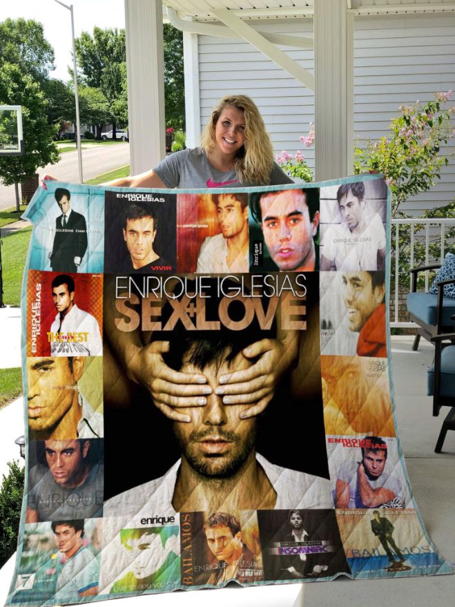 Enrique Iglesias Albums For Fans Quilt Blanket