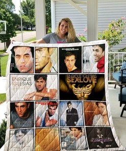 Enrique Iglesias Lyrics Quilt Bedding Set for Romance Lovers