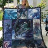 Epic Blue Dragon Fantasy Quilt Bedding Set with Unique Design