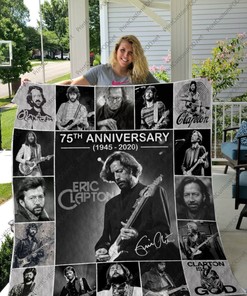 Eric Clapton 75th Anniversary Quilt Blanket