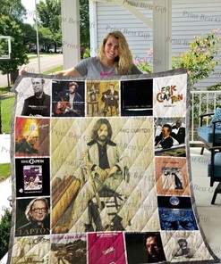 Eric Clapton Albums Co Poster Quilt Blanket