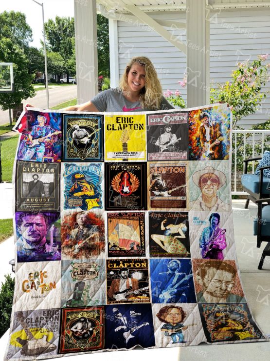 Eric Clapton Collection Quilt Blanket - Crossroads of Music for Fans