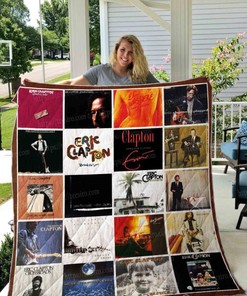 Eric Clapton Uk Collection Quilt Bedding Set for Music Collectors