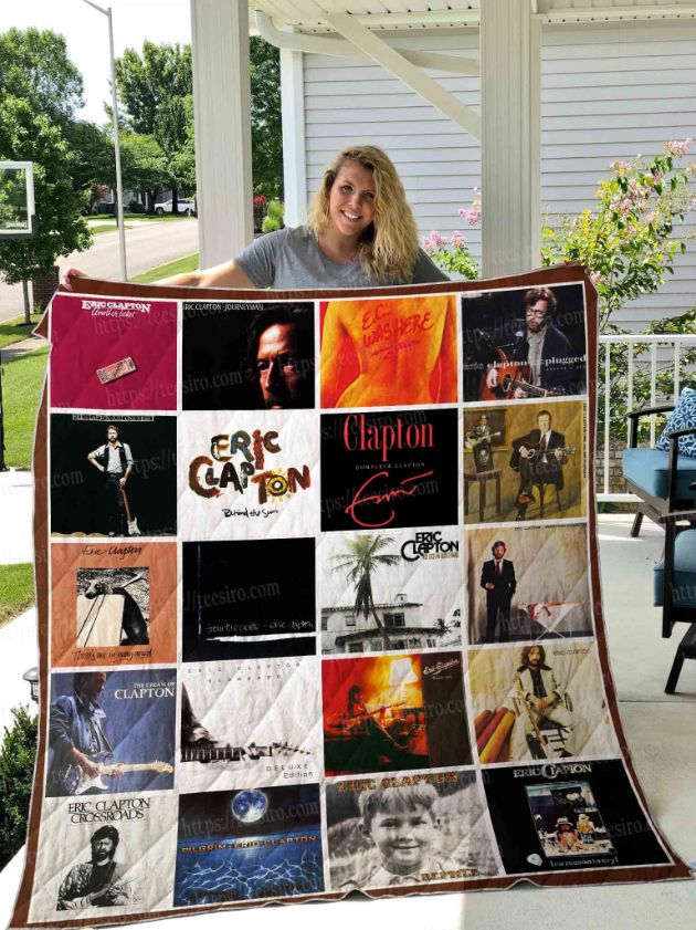 Eric Clapton Uk Collection Quilt Bedding Set for Music Collectors