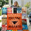 Ernest Hemingway Quilt Blanket - Escape to Paradise for Book Lovers