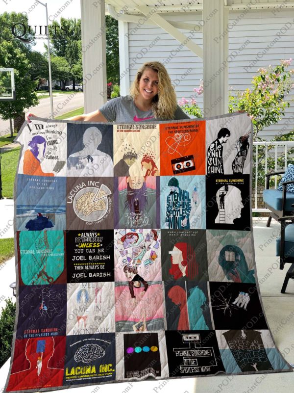 Eternal Sunshine of the Spotless Mind quote inspired quilt blanket