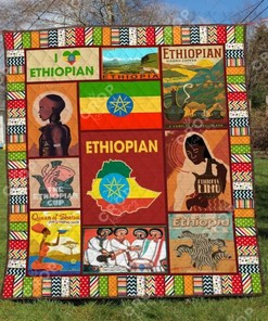 Ethiopia LI280607A TBG Quilt blanket with Ethnic Design