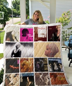 Etta James Combined Vintage Quilt Bedding Set - Unique Gifts for Music Lovers