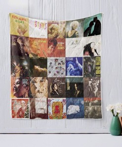 Etta James Vintage Quilt Blanket with Important Information