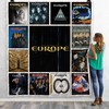 Europe Band Albums Collection Quilt Blanket - A Must-Have for Fans of Classic Rock Music