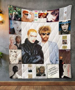 Eurythmics Style Two Album Quilt Bedding Set for Music Lovers