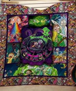 Expand Your Horizons With Rick And Morty Quilt Bedding Set