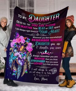 Express Confidence In A Daughter And Encourage Her With Fleece Blanket Quilt