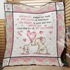 Express Your Love For Daughter In The Form Of Elephant Family Quilt Blanket