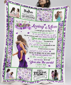 Express Your Love To Your Mom With A Flower Blanket Birthday Gift From Daughter