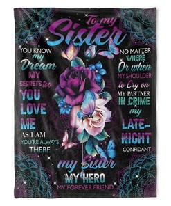 Express Your Love for Your Forever Friend â€“ A Fleece Blanket Gift for Your Sister