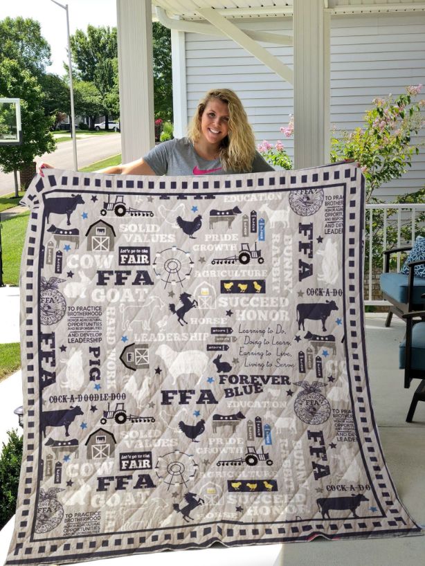 FFA Goat Quilt Bedding Set for Agriculture Enthusiasts