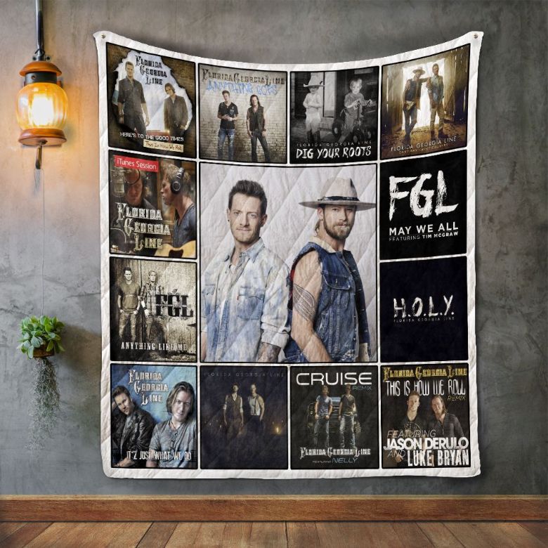 FGL Florida Georgia Line Album Quilt Blanket - Perfect Gift for Country Music Lovers