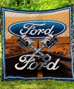 F-O-R-D Quilt Blanket with Full Size Quilt Bed Set