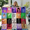 F.R.I.E.N.D.S Quotes Vintage Quilt Blanket Bed Set Queen