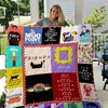 F.R.I.E.N.D.S Sitcom Quilt Bedding Set with Iconic Quotes