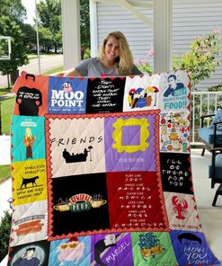 F.R.I.E.N.D.S Sitcom Quilt Bedding Set with Iconic Quotes