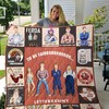 Fair Letterkenny collection quilt blanket featuring colorful designs