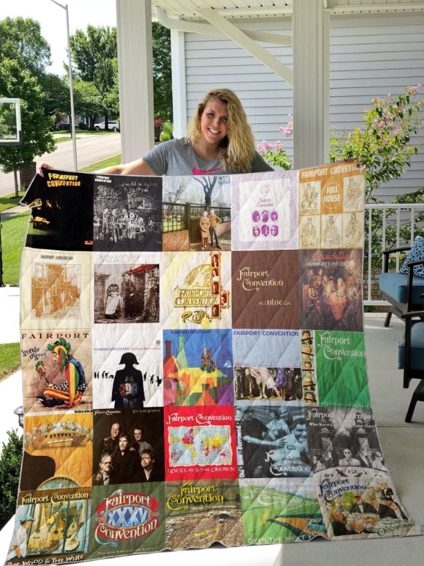 Fairport Convention Vintage Quilt Bedding Set for Folk Music Fans