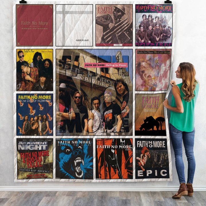 Faith No More Album Combined Quilt Blanket - A Must-Have for Metal Fans