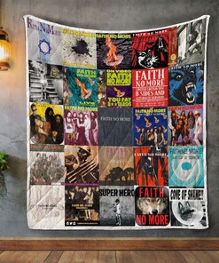 Faith No More Album Covers Retro Quilt Blanket - Perfect for Fans of the Band