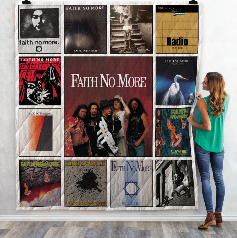 Faith No More Albums Quilted Bedding Set - King Size