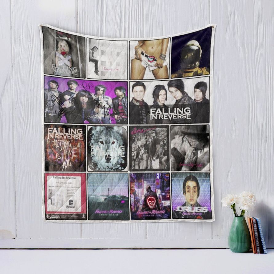 Falling In Reverse Album Collection Quilt Blanket Bed Set for Fans